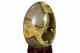 Calcite Crystal Filled Septarian Geode Egg - Utah #160275-2